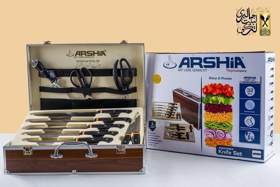 شنطه سكاكين ارشيا 32 قطعه كود 2924