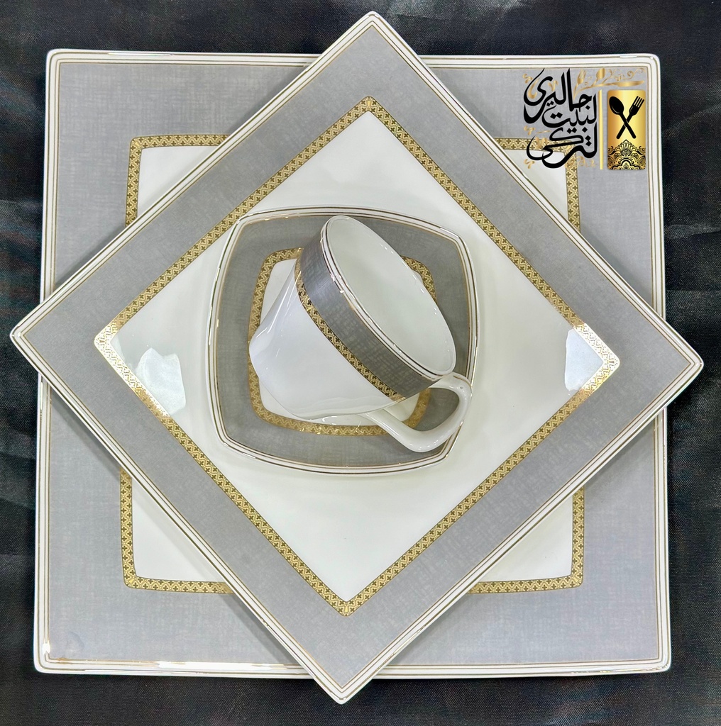  طقم سفرة مربع  62 قطعة Deeb